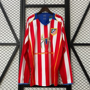 2004-05 Atletico Madrid Home Long Sleeve S-2XL