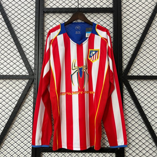 2004-05 Atletico Madrid Home Long Sleeve S-2XL