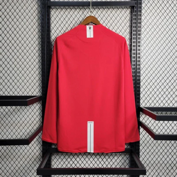 2007-08 Manchester United Home League Edition Retro long sleeved S-2XL - Image 2