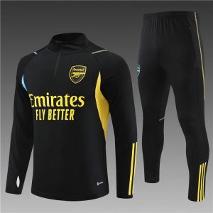 ARSENAL BLACK Training Suit Kit 2023 2024