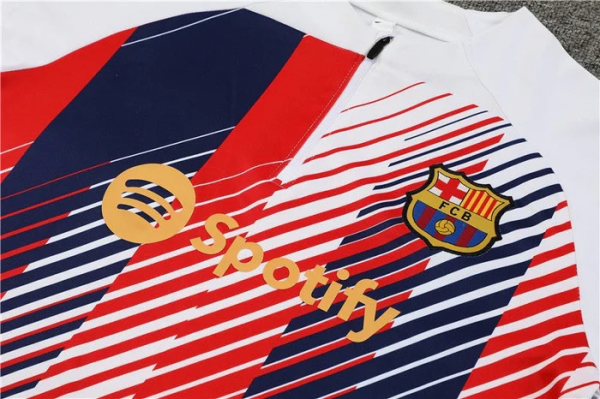FC BARCELONA WHITE Training Suit Kit 2023 2024 - Image 2