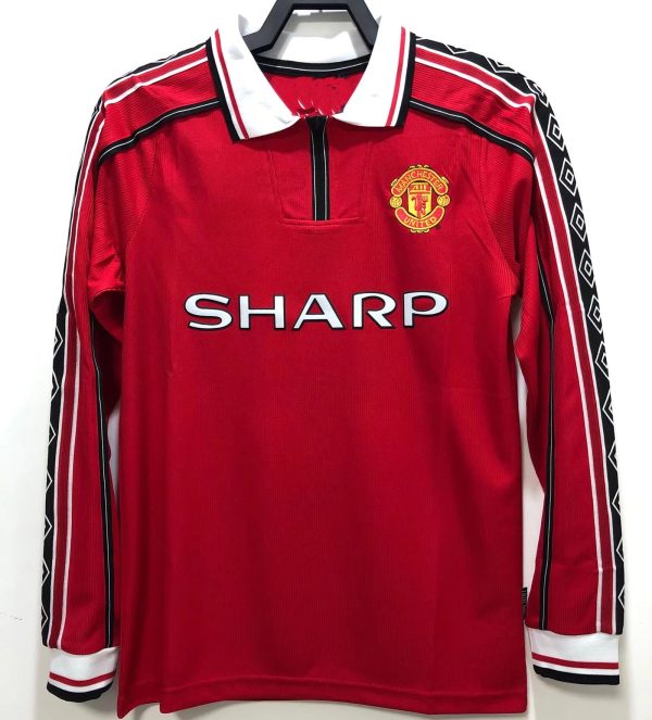1998-99 Manchester United Home Long Sleeve S-2XL