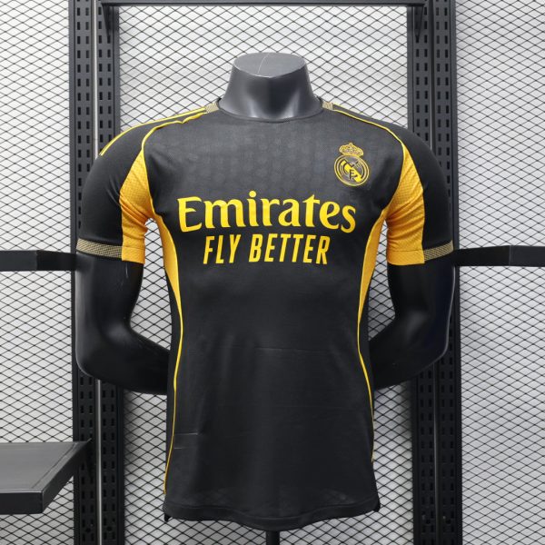 2025-26 Real Madrid Special Gold Black Player S-2XL