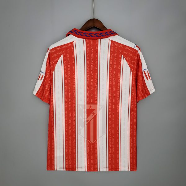 1995-96 Atletico Madrid Home Retro S-XXL - Image 2