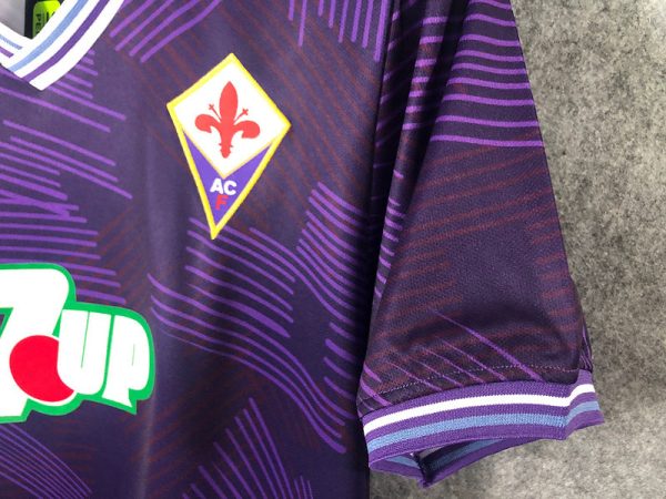 1992-93 ACF Fiorentina Home Retro S-XXL - Image 6
