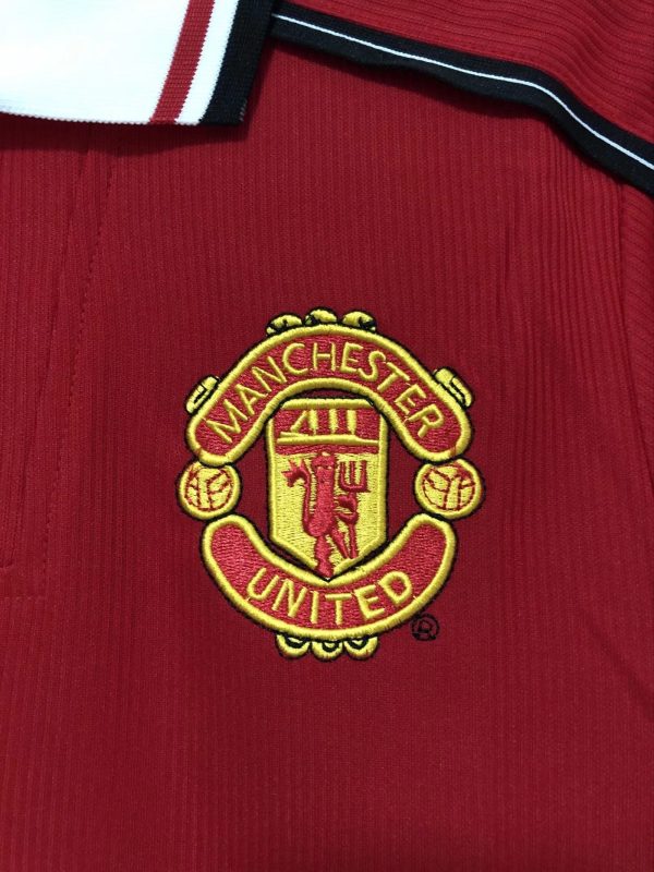 1998-99 Manchester United Home Long Sleeve S-2XL - Image 4