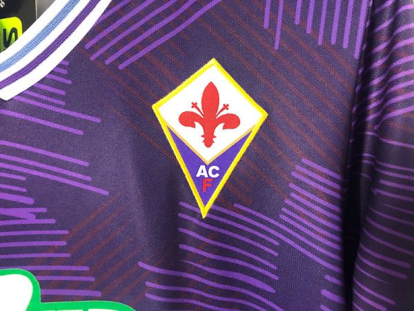 1992-93 ACF Fiorentina Home Retro S-XXL - Image 8