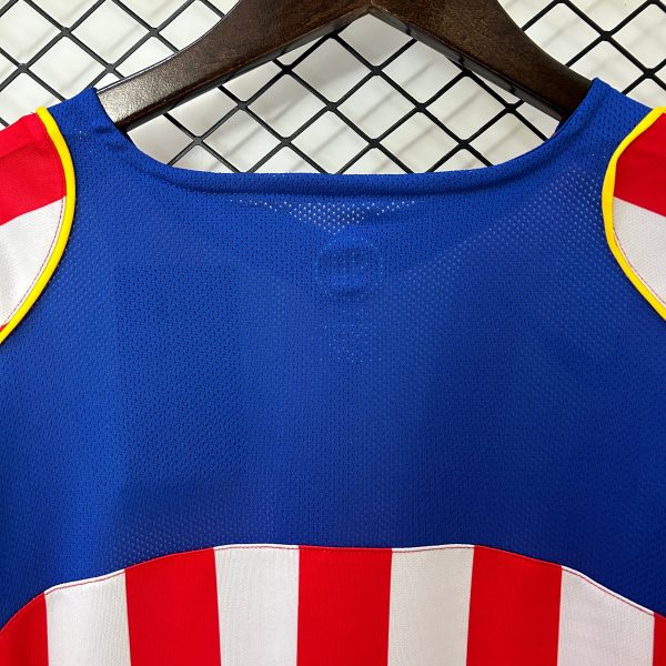2004-05 Atletico Madrid Home Long Sleeve S-2XL - Image 5