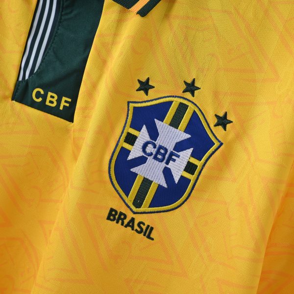 1991-93 Brazil Home Retro S-2XL - Image 3