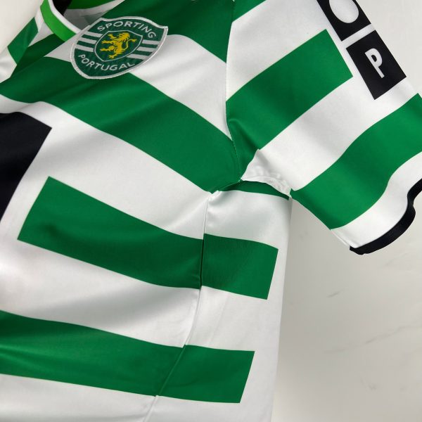 2003-04 Sporting Lisbon Home Retro S-XXL - Image 6