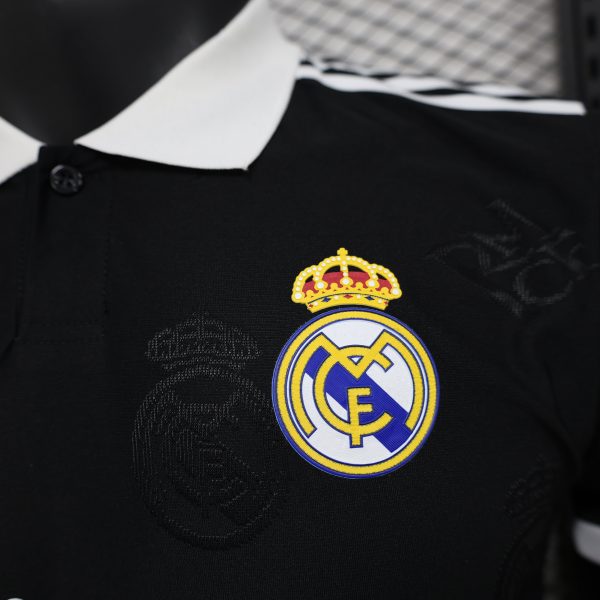 2025-26 Real Madrid Special Polo Black Player S-2XL - Image 3