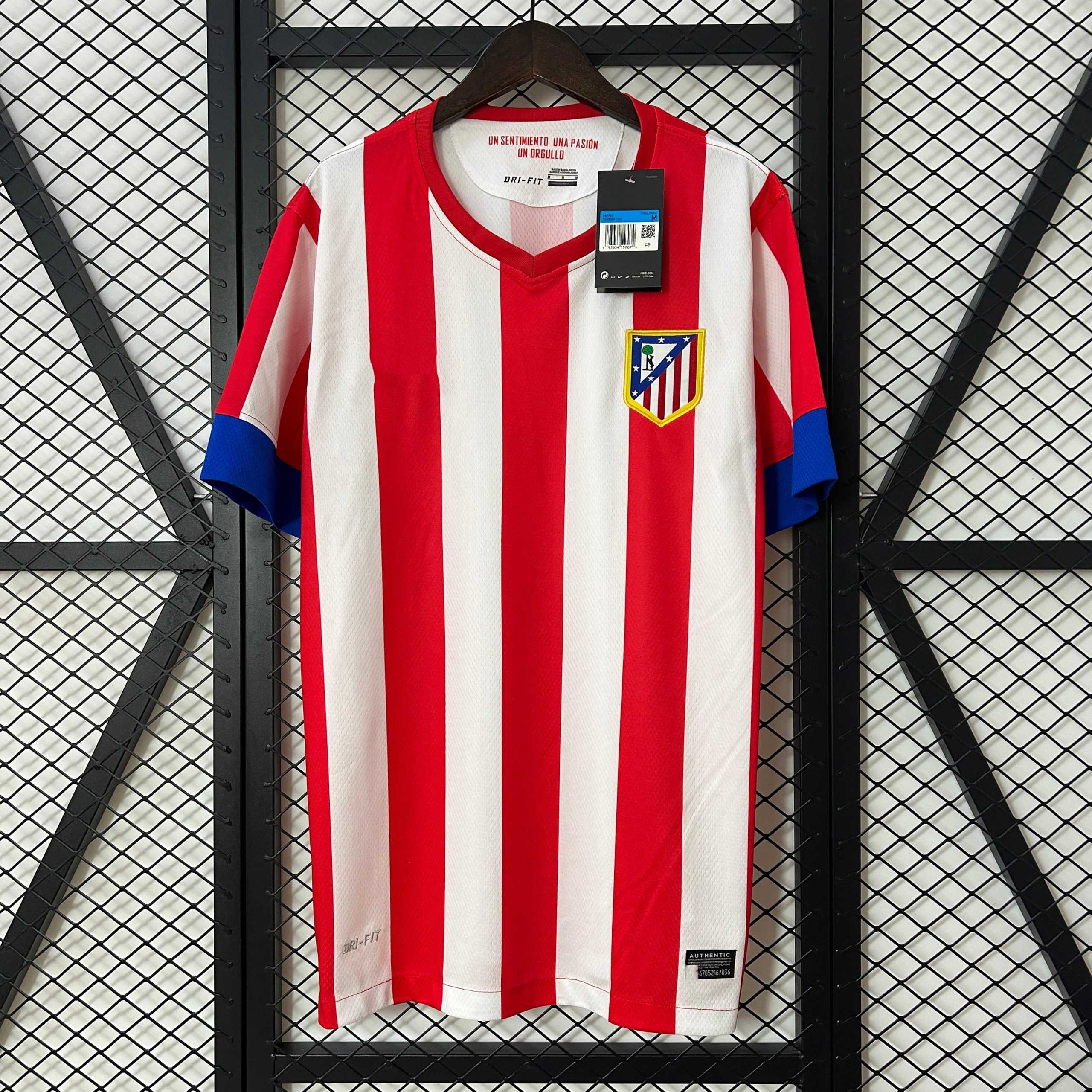 2012-13 Atletico Madrid Home Retro S-XXL