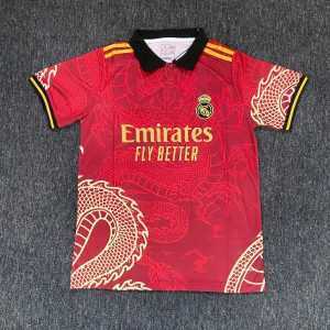 2025-26 Real Madrid Special Polo Red Dragon S-2XL