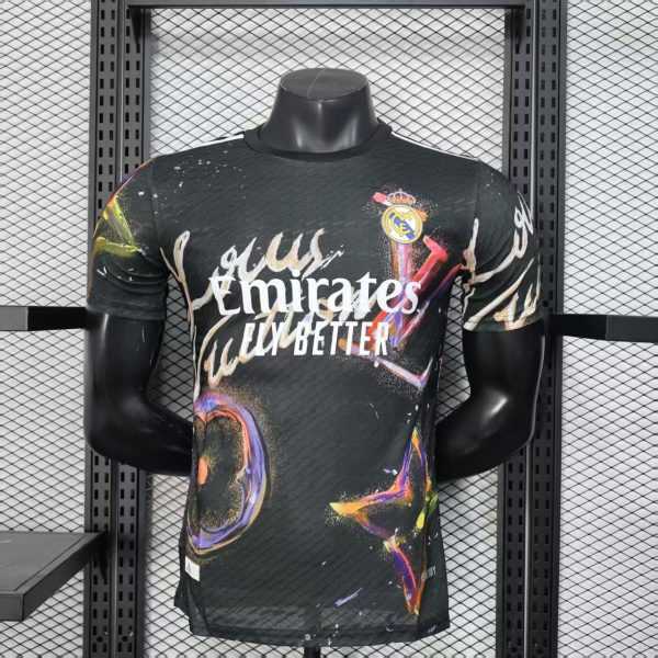 2025-26 Real Madrid L-V Black Player Size S-2XL