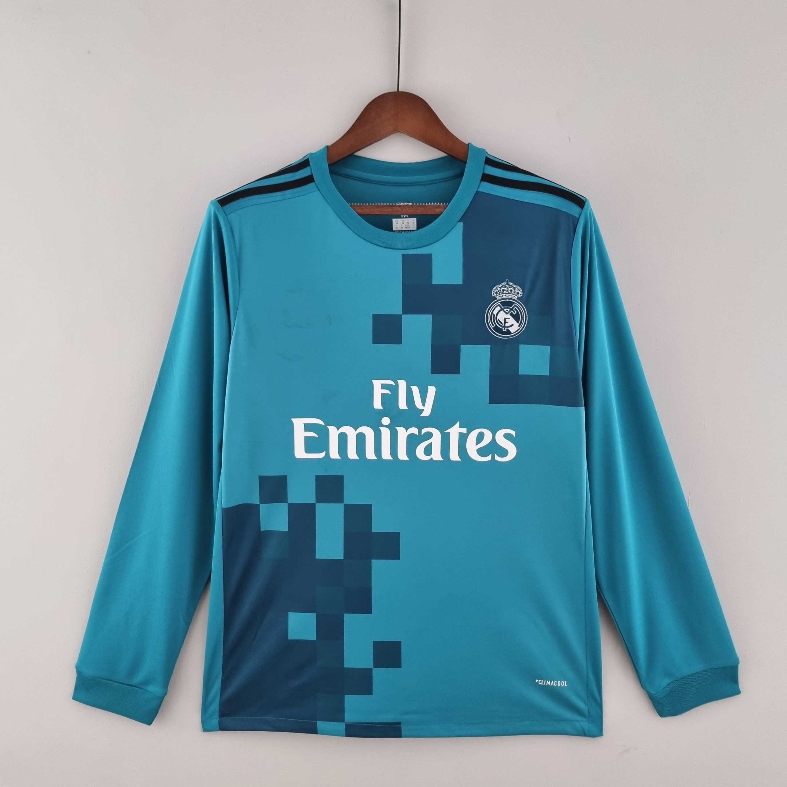 2017-18 Real Madrid third away long sleeve S-2XL