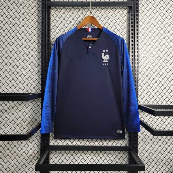 2018 World Cup France Home Long Sleeve Long Sleeve S-2XL