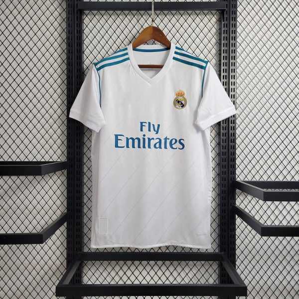 2017-18 Real Madrid Home Retro S-XXL
