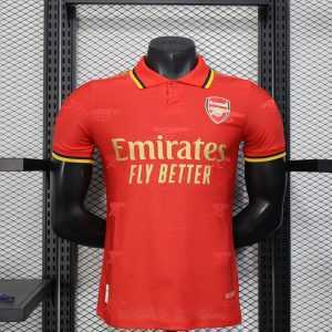 2025-26 Arsenal Special Red Polo Player Size S-2XL