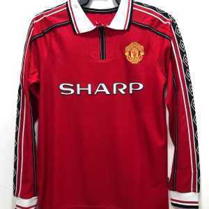 1998-99 Manchester United Home Long Sleeve S-2XL