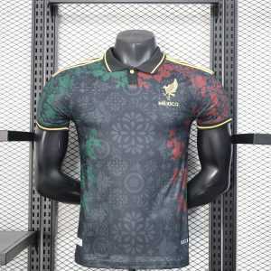 2025-26 Mexico Special Polo Black Player S-2XL