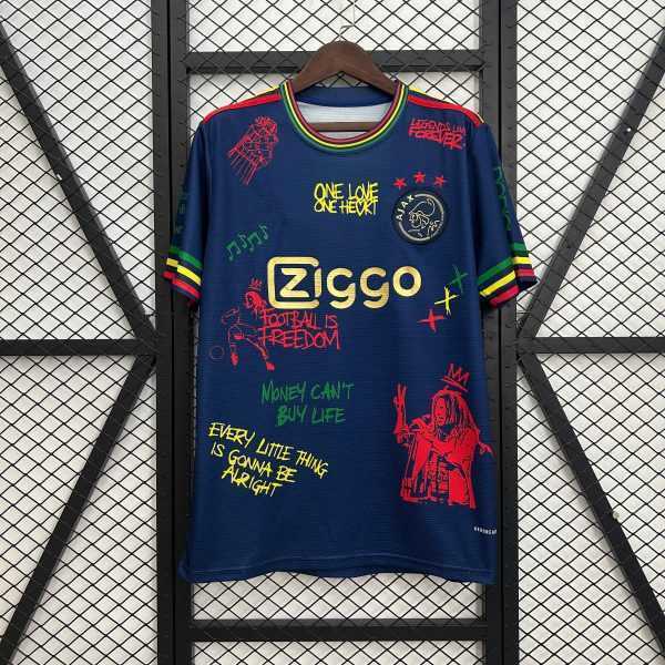 2025-26 Ajax Amsterdam Bob Marley 40th Blue S-2XL