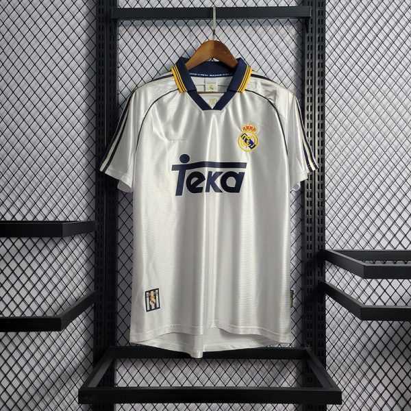 1998-00 Real Madrid home Retro Mesh material S-2XL
