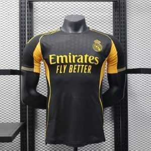 2025-26 Real Madrid Special Gold Black Player S-2XL