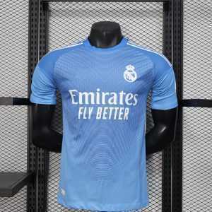 2025-26 Real Madrid Goalkeeper Blue Player Size S-2XL