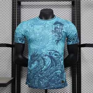 2025-26 Barcelona Special Blue Dragon Player S-2XL