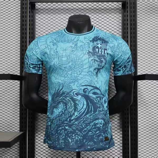 2025-26 Barcelona Special Blue Dragon Player S-2XL