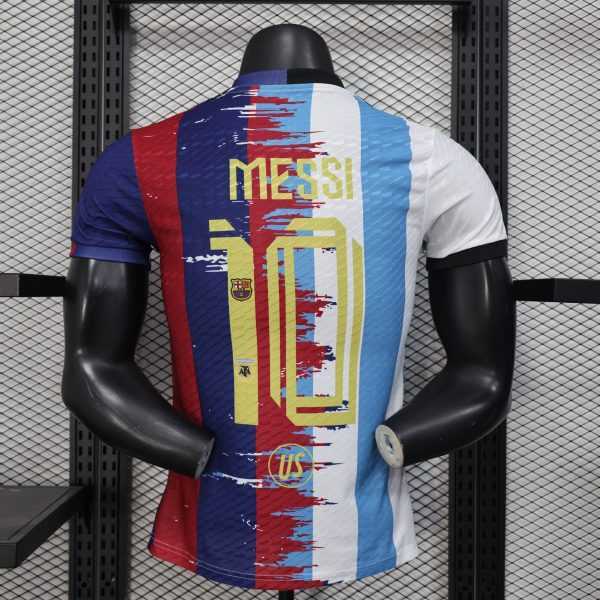 2025-26 Argentina-Barcelona 10 Messi Player Size S-2XL - Image 2