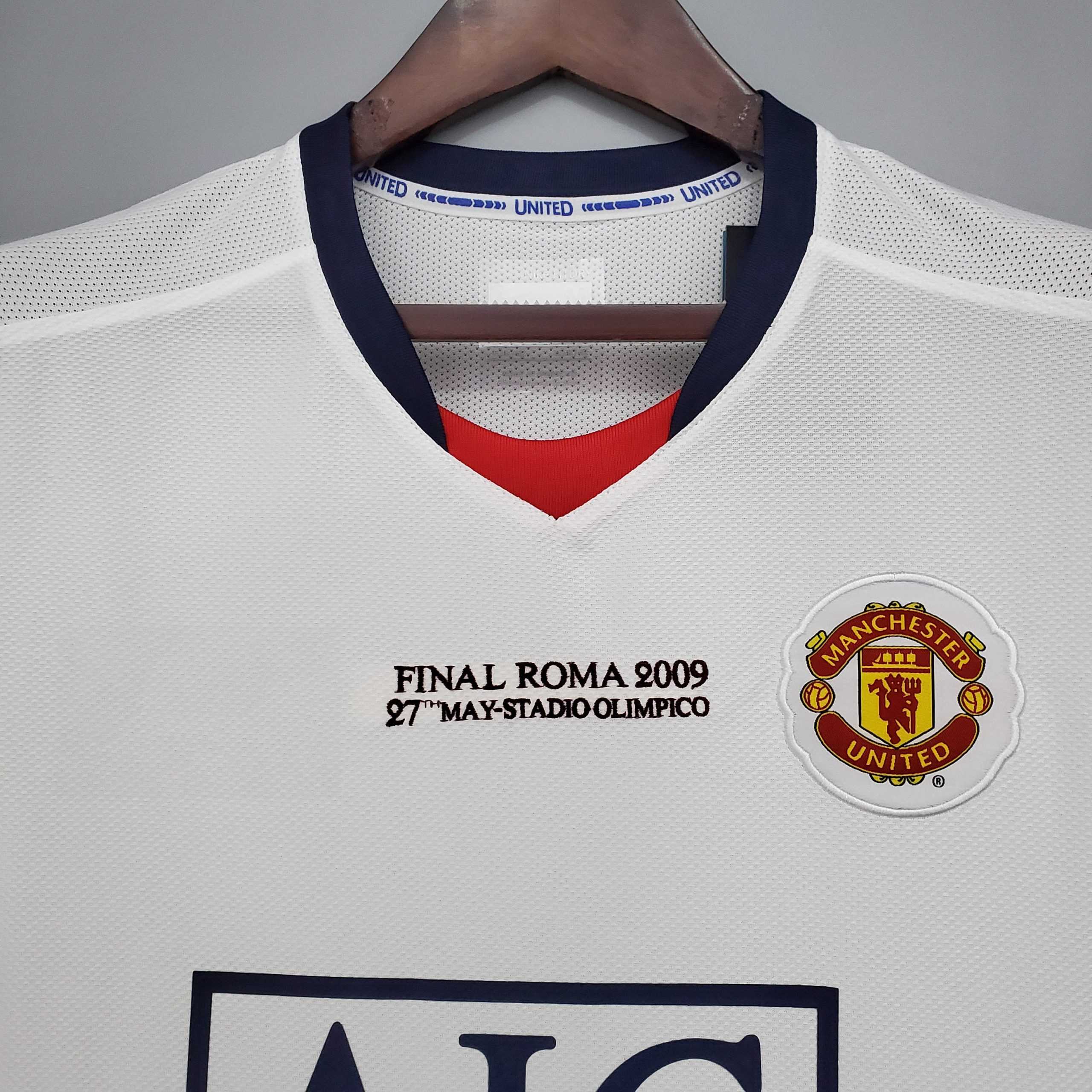 2008-09 Manchester United Champions League away white Retro S-XXL - Image 2
