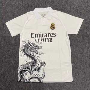 2025-26 Real Madrid Special Polo White Dragon S-2XL