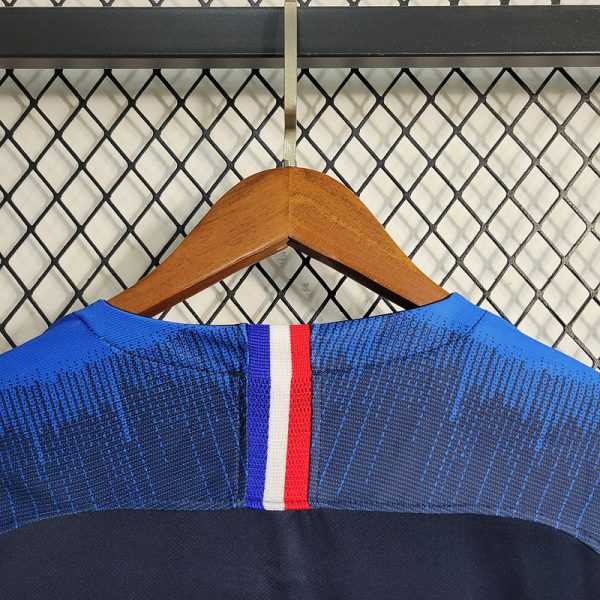 2018 World Cup France Home Long Sleeve Long Sleeve S-2XL - Image 4
