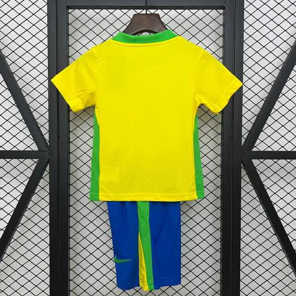 2025-26 Brazil Home KIDS SIZE 16-28 - Image 2