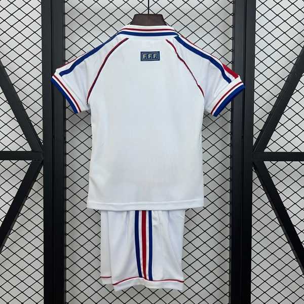 1998 France Away Retro Kids 16-28 - Image 2