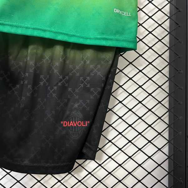 2025-26 AC Milan Co-Branded Edition Black-Green kids 16-28 - Image 5