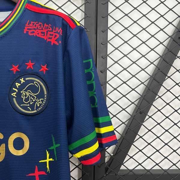 2025-26 Ajax Amsterdam Bob Marley 40th Blue S-2XL - Image 4