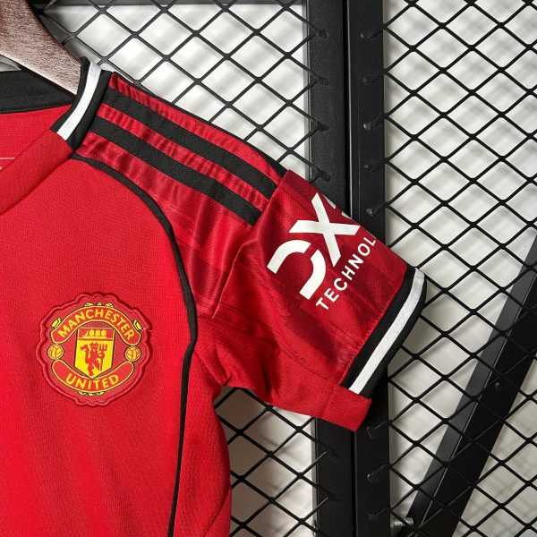 2025-26 Manchester United Home KIDS 16-28 - Image 4