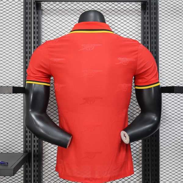 2025-26 Arsenal Special Red Polo Player Size S-2XL - Image 2