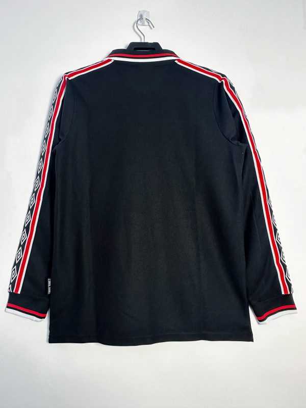 1998-99 Manchester United Black Long Sleeve S-2XL - Image 4
