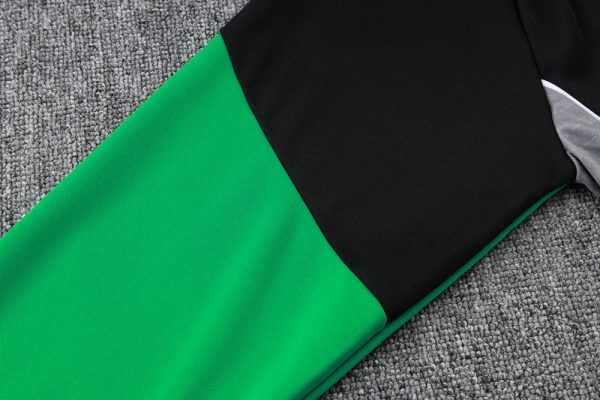 2025-26 Arsenal Black-Red-Green Adult long pull training suit S-2XL - Image 8