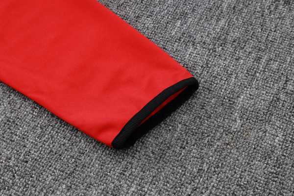 2025-26 Arsenal Black-Red-Green Adult long pull training suit S-2XL - Image 9