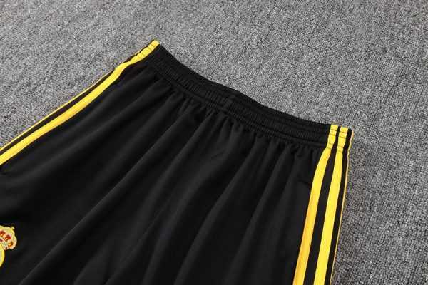 2025-26 Real Madrid Black-Yellow Adult long pull training suit S-2XL - Image 11