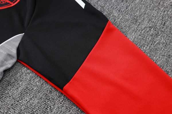 2025-26 Arsenal Black-Red-Green Adult long pull training suit S-2XL - Image 10