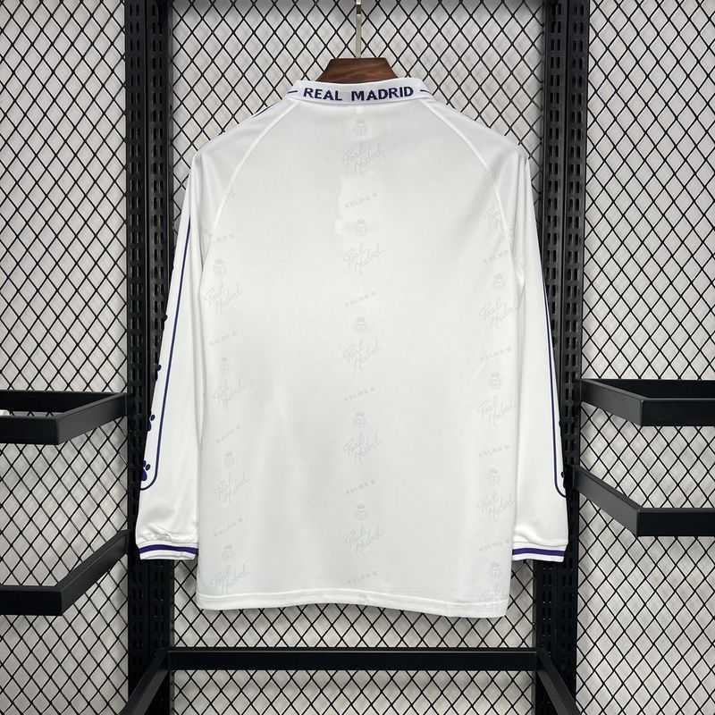 1994-95 Real Madrid Home Long Sleeve S-2XL - Image 3