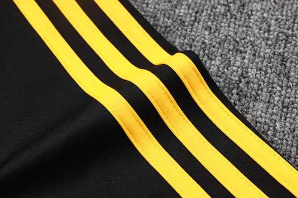 2025-26 Real Madrid Black-Yellow Adult long pull training suit S-2XL - Image 20