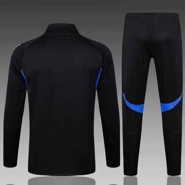 2025-26 Manchester United Black Adult long pull training suit S-2XL - Image 2