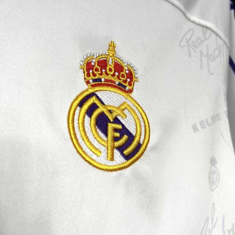 1994-95 Real Madrid Home Long Sleeve S-2XL - Image 4