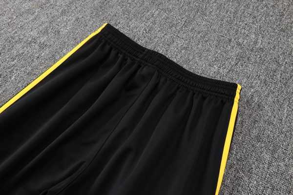 2025-26 Real Madrid Black-Yellow Adult long pull training suit S-2XL - Image 6